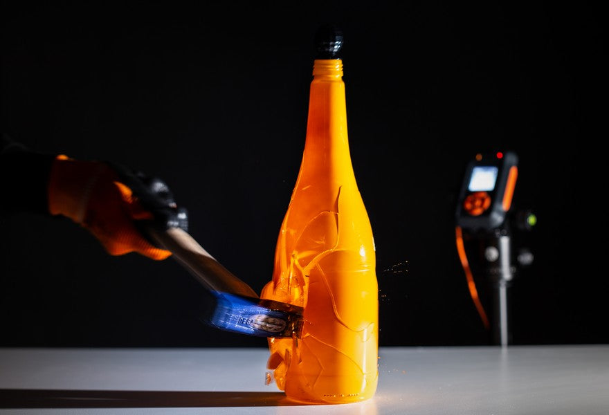 How To Photograph Breaking Glass Bottle With a Hammer